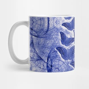 Shadow butterflies emerging from dark chrysalis Mug